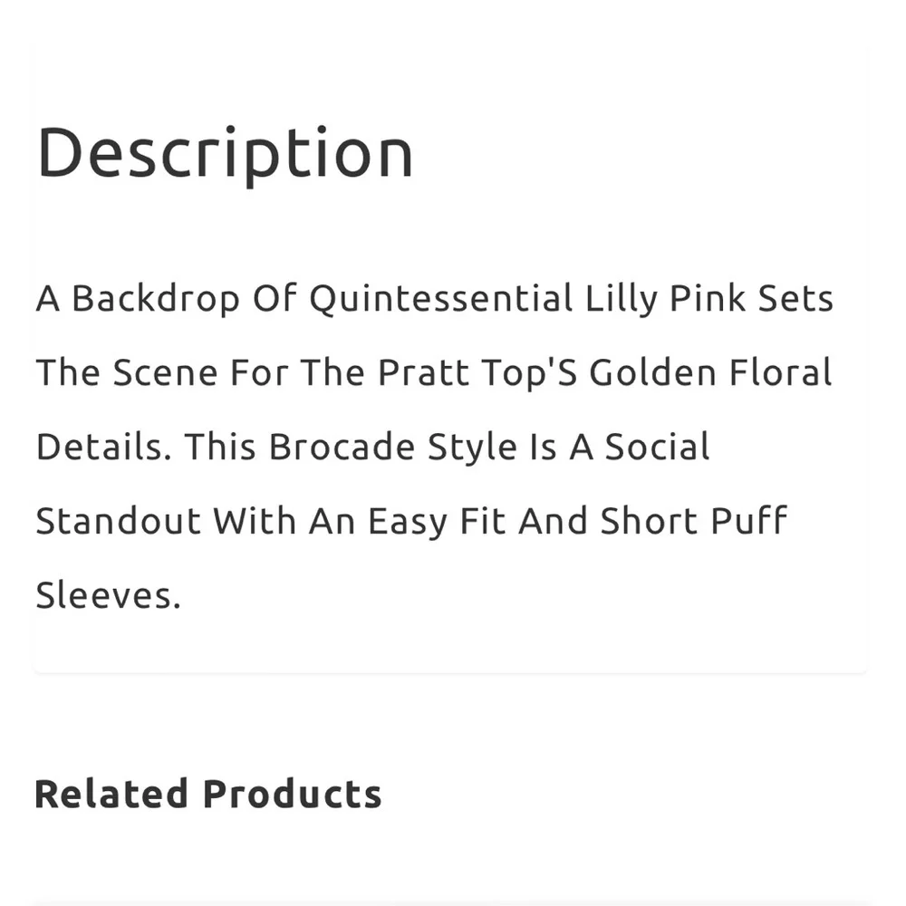 NWT Lilly Pulitzer Pratt Puff sleeve pink gold brocade top Sz XS SM - Picture 4 of 13